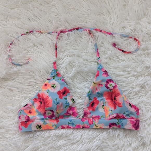 Women's Victoria's Secret Bonded Swim Top Small Mint Pink Bikini - Picture 1 of 7